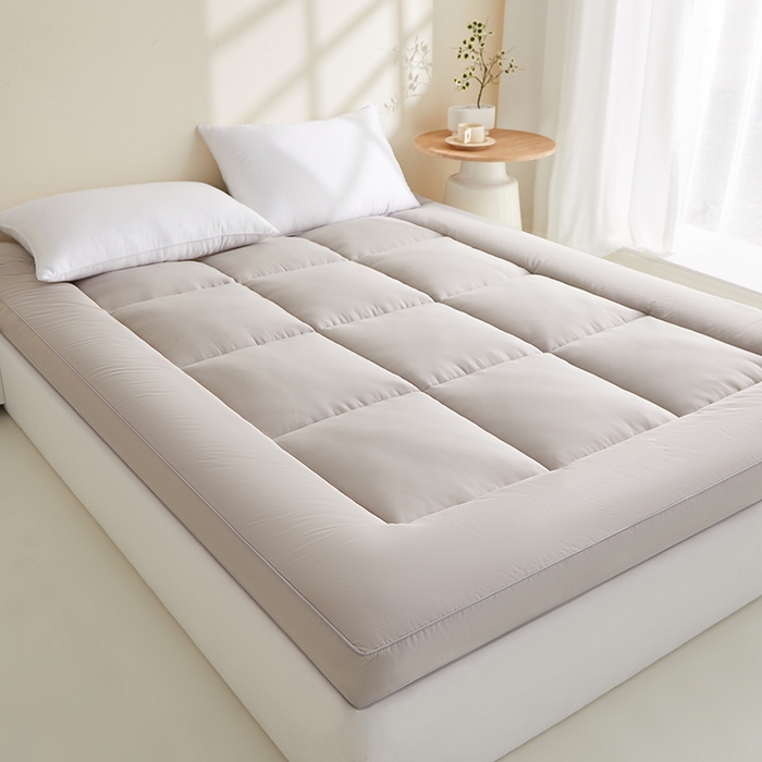 91家纺网 家纺一手货源 找家纺 蓝冰家纺 2026新款灰色立体床垫