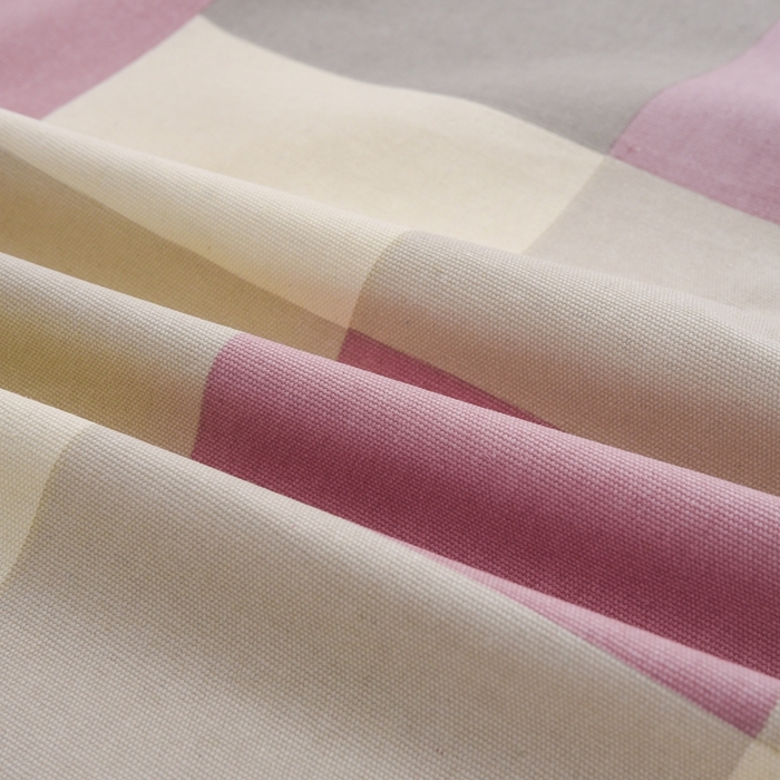 91家纺网 家纺一手货源 找家纺 仟网汇 2026新款老粗布蕾丝花边凉席席子三件套（无纺布手提包装） 格子字母粉