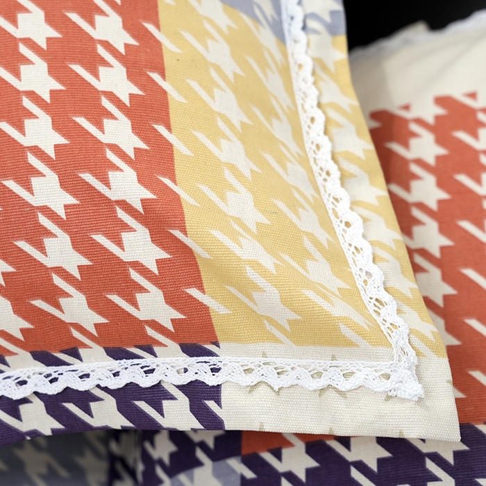 91家纺网 家纺一手货源 找家纺 仟网汇 2026新款老粗布蕾丝花边凉席席子三件套（无纺布手提包装） 向往熊