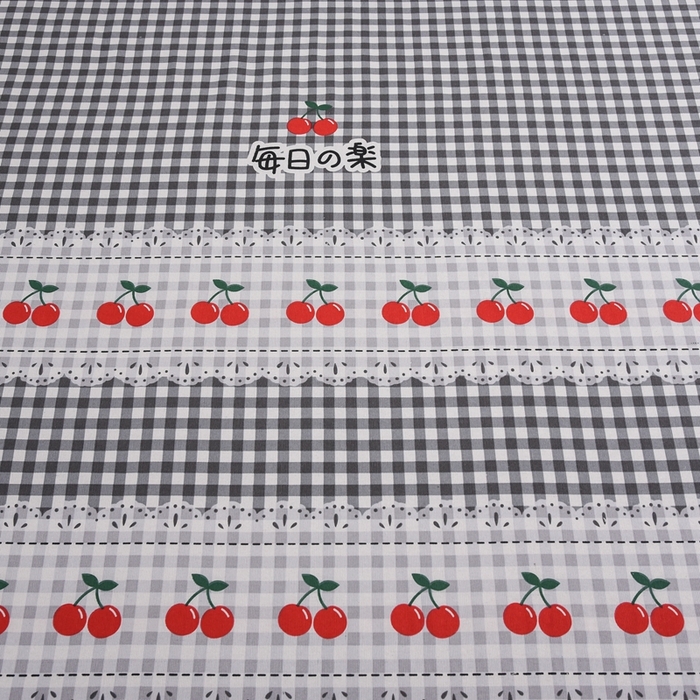 91家纺网 家纺一手货源 找家纺 仟网汇 2026新款老粗布蕾丝花边凉席席子三件套（无纺布手提包装） 樱桃