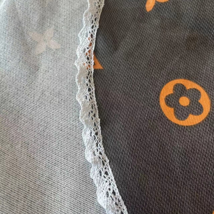 91家纺网 家纺一手货源 找家纺 仟网汇 2026新款老粗布蕾丝花边凉席席子三件套（无纺布手提包装） 欧美风尚-棕