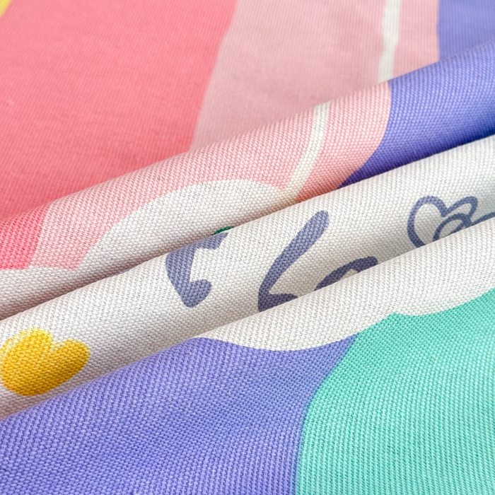 91家纺网 家纺一手货源 找家纺 仟网汇 2026新款老粗布蕾丝花边凉席席子三件套（无纺布手提包装） 彩虹