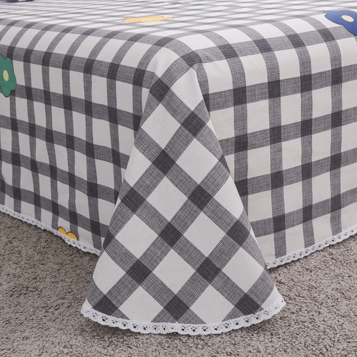 91家纺网 家纺一手货源 找家纺 仟网汇 2026新款老粗布蕾丝花边凉席席子三件套（无纺布手提包装） 幽香