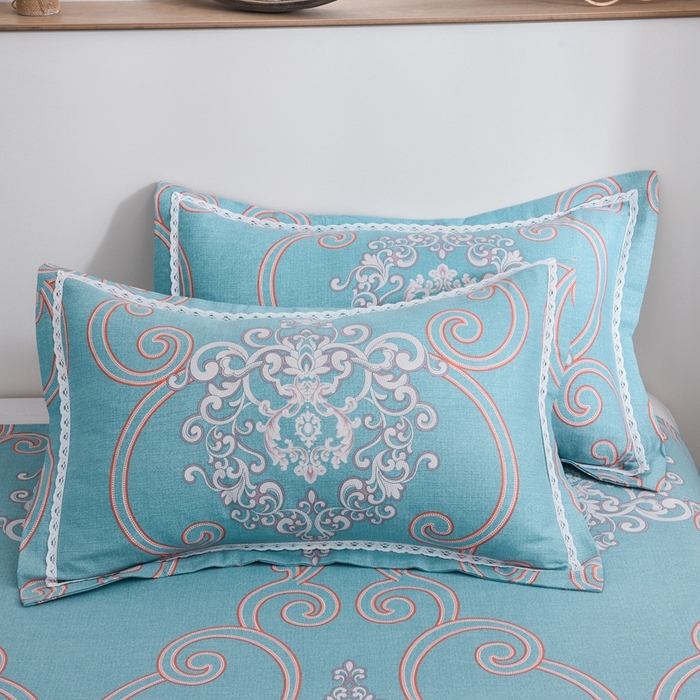 91家纺网 家纺一手货源 找家纺 仟网汇 2026新款老粗布蕾丝花边凉席席子三件套（无纺布手提包装） 欧式花