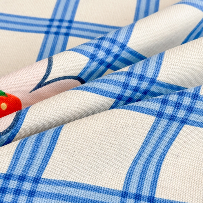 91家纺网 家纺一手货源 找家纺 仟网汇 2026新款老粗布蕾丝花边凉席席子三件套（无纺布手提包装） 幸运草莓