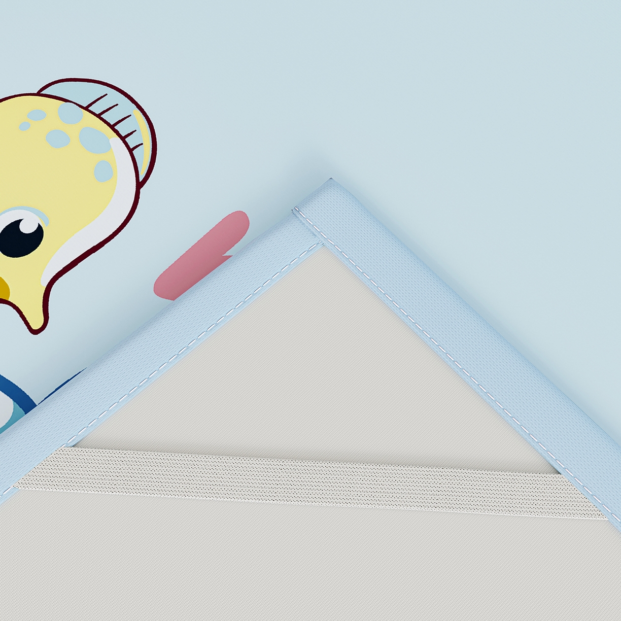 91家纺网 家纺一手货源 找家纺 （总）奇丝雅 2026A类数码印花大版卡通冰丝凉席双人席可机洗学生宿舍空调软席三件套三明治网底