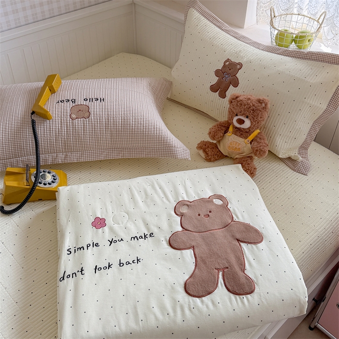 91家纺网 家纺一手货源 找家纺 （总）暖生活 2026新款工艺款全棉水洗棉夏被四件套夏凉被空调被