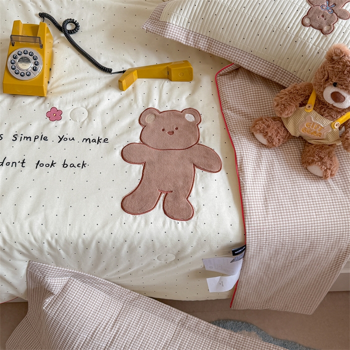 91家纺网 家纺一手货源 找家纺 （总）暖生活 2026新款工艺款全棉水洗棉夏被四件套夏凉被空调被