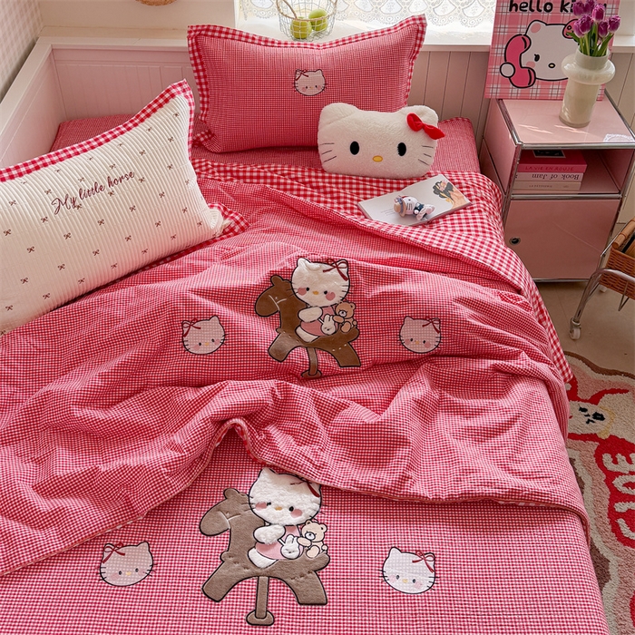 91家纺网 家纺一手货源 找家纺 （总）暖生活 2026新款工艺款全棉水洗棉夏被四件套夏凉被空调被