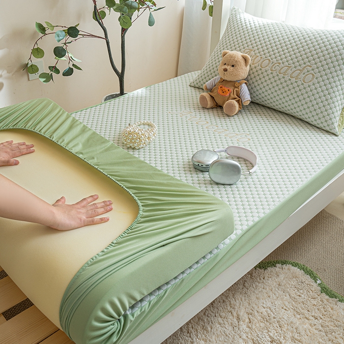 91家纺网 家纺一手货源 找家纺 （总）柏薇 2026新款A类三层纱夹棉学生床笠