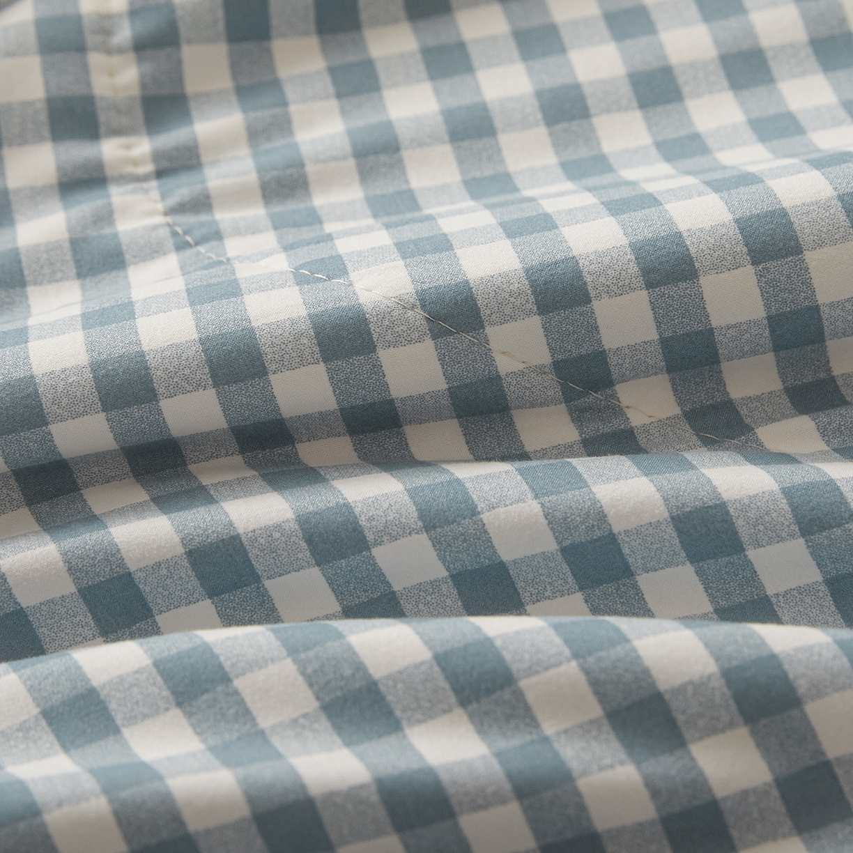 91家纺网 家纺一手货源 找家纺 寐眠 2026新款A类水洗棉棉花夏凉空调被 冰蓝小格