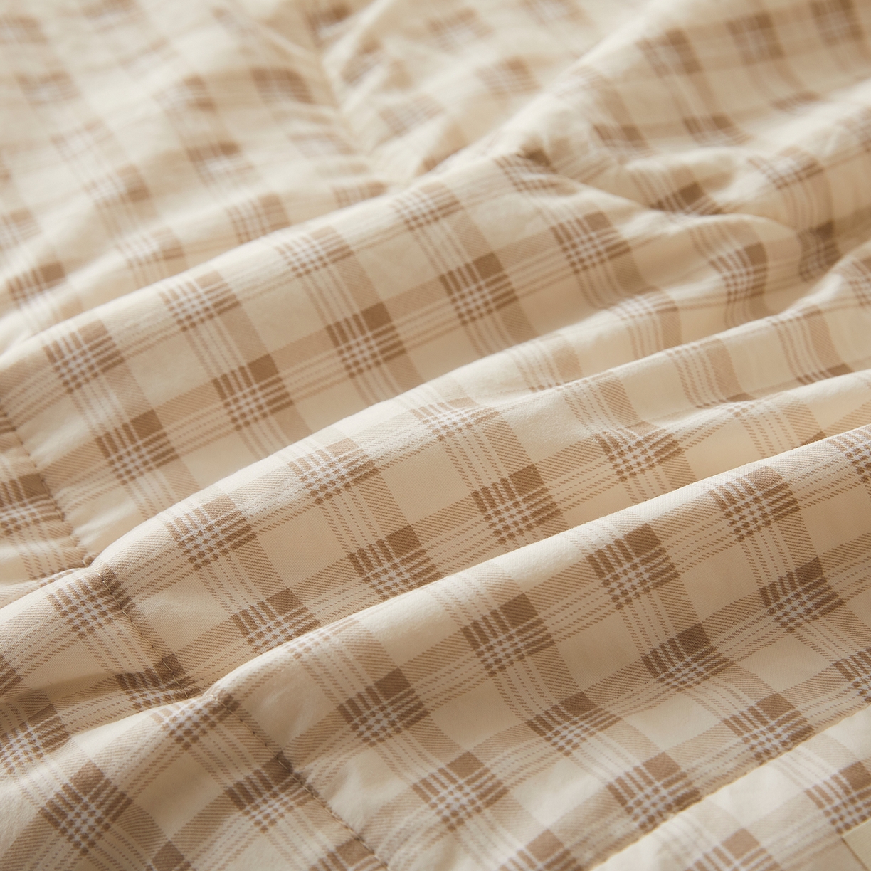 91家纺网 家纺一手货源 找家纺 寐眠 2026新款A类水洗棉棉花夏凉空调被 燕麦小方