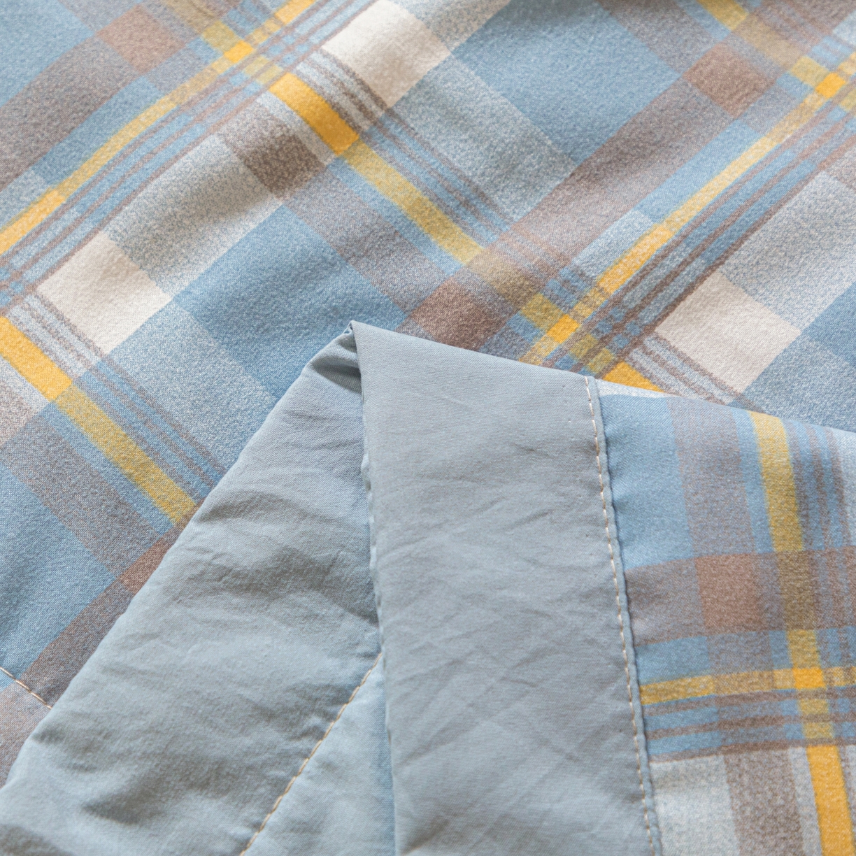 91家纺网 家纺一手货源 找家纺 寐眠 2026新款A类水洗棉棉花夏凉空调被 浅蓝芝士