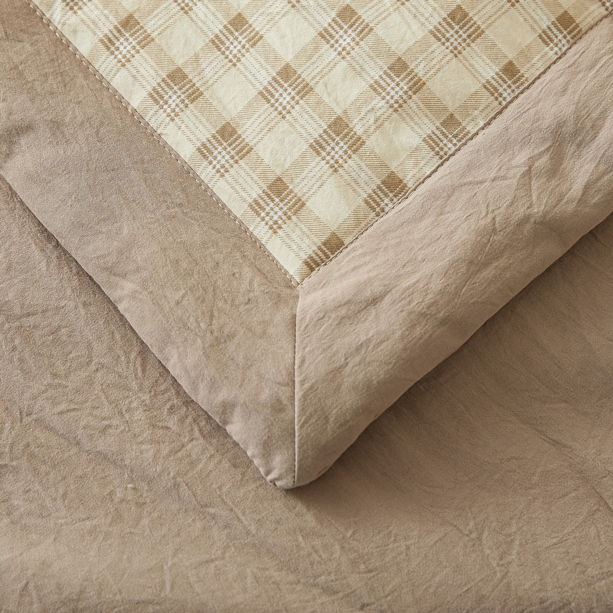 91家纺网 家纺一手货源 找家纺 寐眠 2026新款A类水洗棉棉花夏凉空调被 燕麦小方