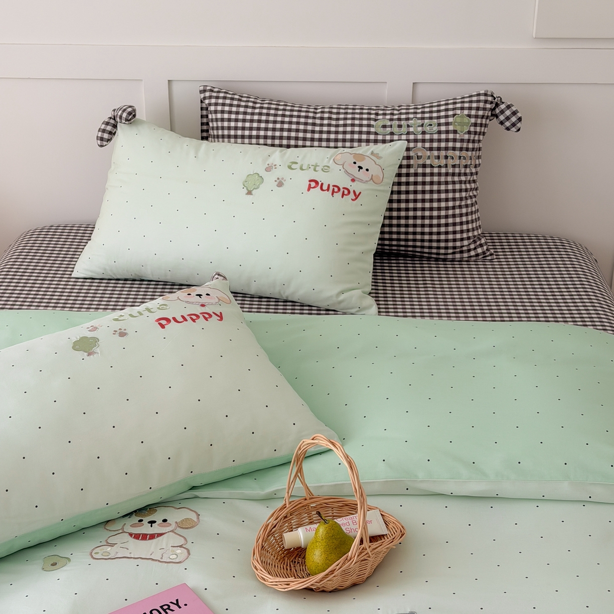 91家纺网 家纺一手货源 找家纺 （总）懒猫家纺 2026新款【童趣系列】全棉纯棉印花刺绣套件【带礼盒】【带图片同款立体蝴蝶结】