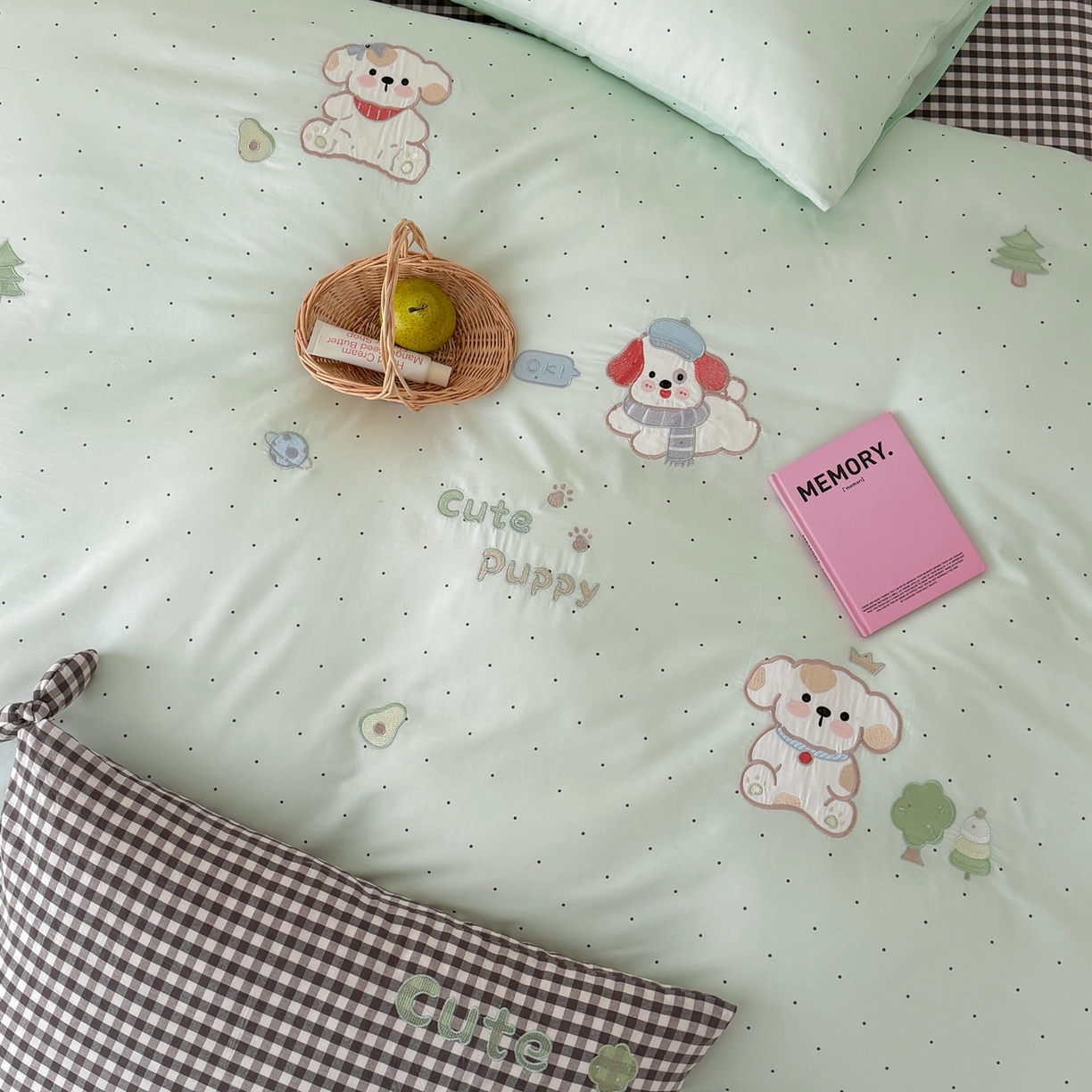 91家纺网 家纺一手货源 找家纺 （总）懒猫家纺 2026新款【童趣系列】全棉纯棉印花刺绣套件【带礼盒】【带图片同款立体蝴蝶结】