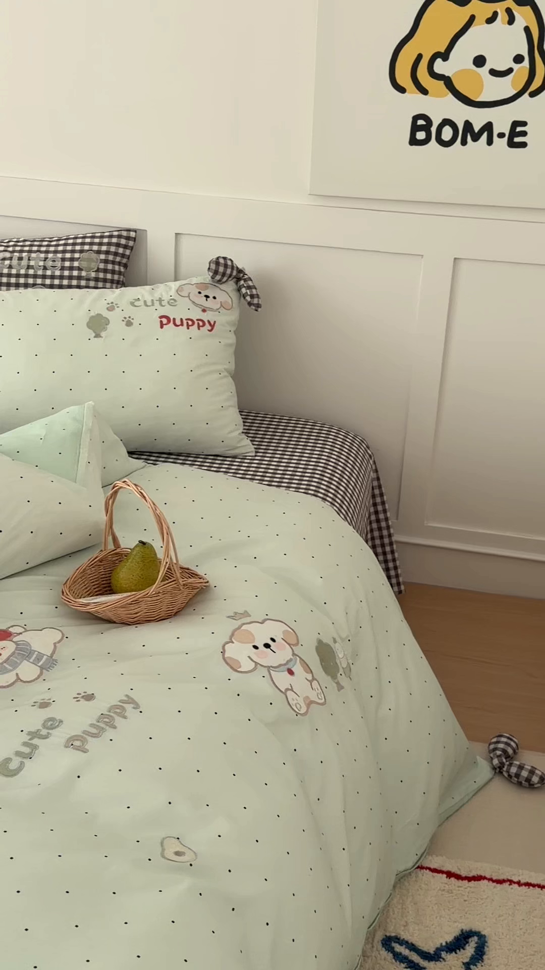 91家纺网 家纺一手货源 找家纺 （总）懒猫家纺 2026新款【童趣系列】全棉纯棉印花刺绣套件【带礼盒】【带图片同款立体蝴蝶结】