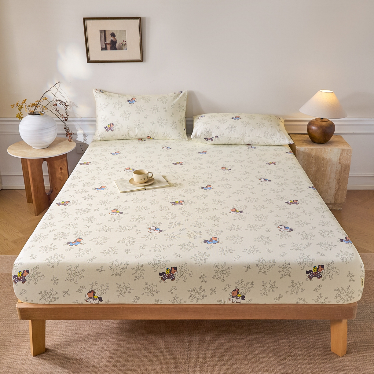 91家纺网 家纺一手货源 找家纺 （总）大元 2026新款舒适透气全棉老粗布单床笠