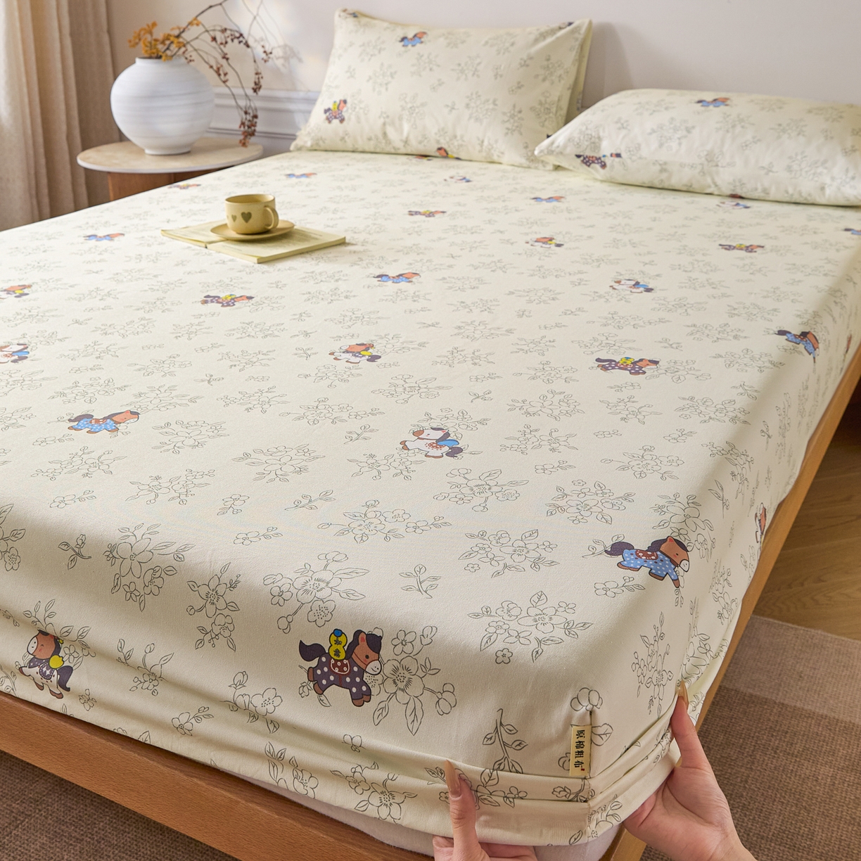 91家纺网 家纺一手货源 找家纺 （总）大元 2026新款舒适透气全棉老粗布单床笠