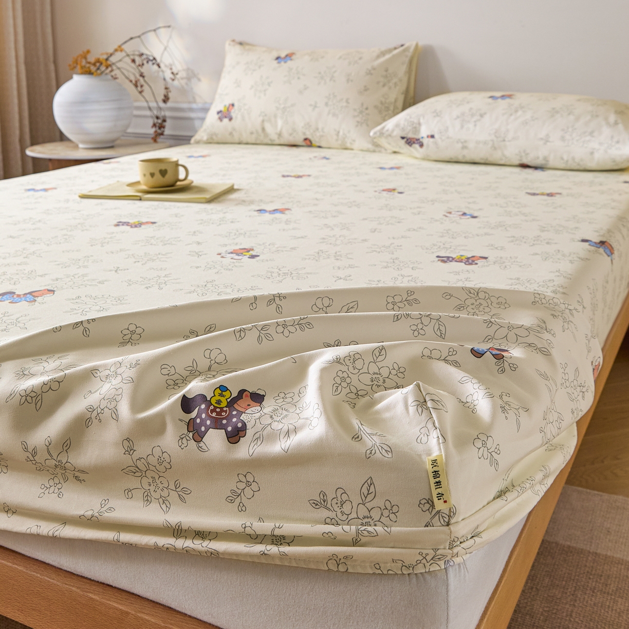 91家纺网 家纺一手货源 找家纺 （总）大元 2026新款舒适透气全棉老粗布单床笠