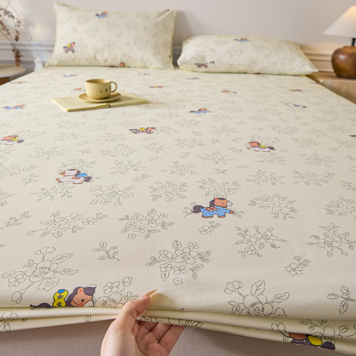 91家纺网 家纺一手货源 找家纺 （总）大元 2026新款舒适透气全棉老粗布单床笠