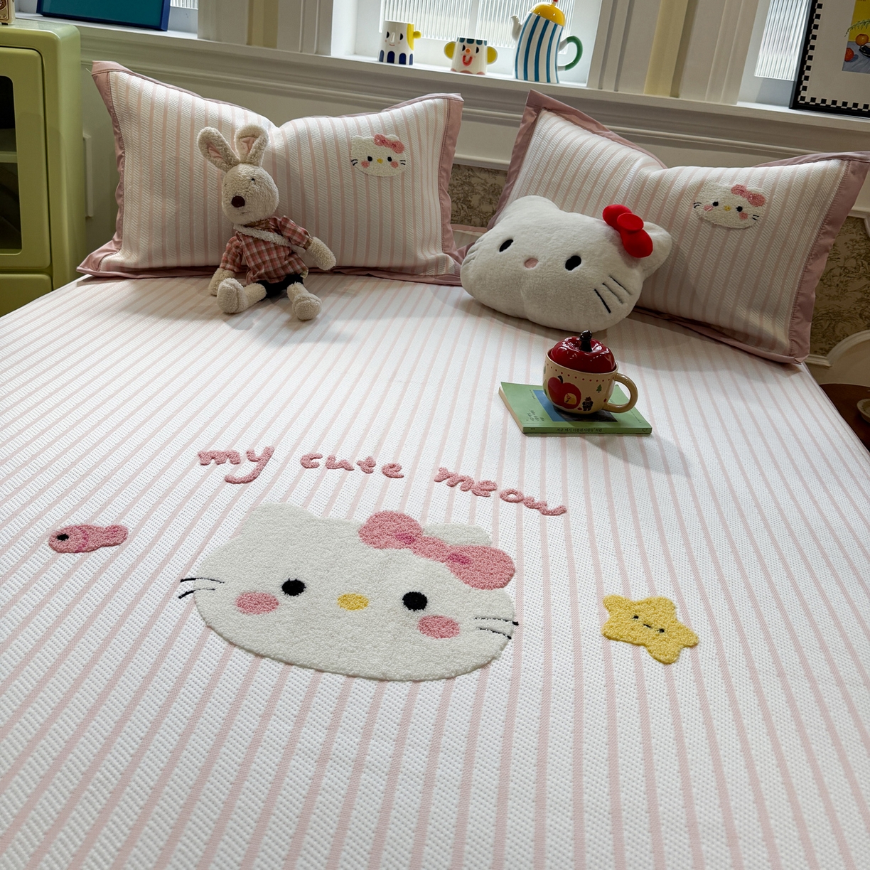 91家纺网 家纺一手货源 找家纺 （总）雅居纺家纺 2026春夏新款PE凉感提花绣花凉席席子