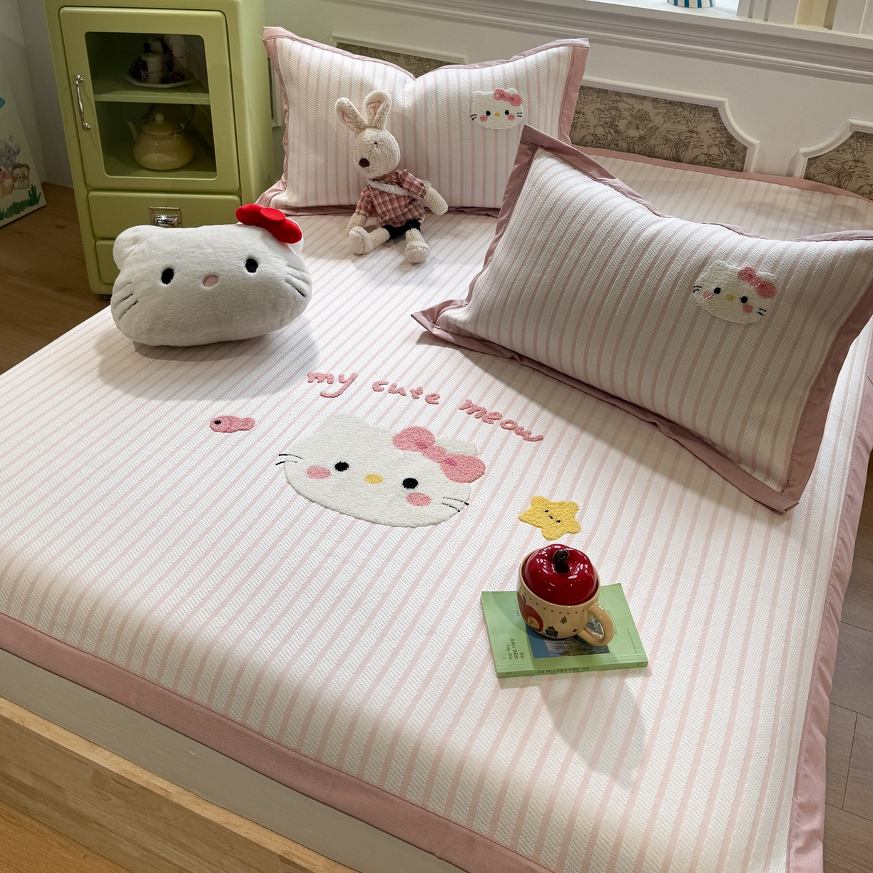 91家纺网 家纺一手货源 找家纺 （总）雅居纺家纺 2026春夏新款PE凉感提花绣花凉席席子