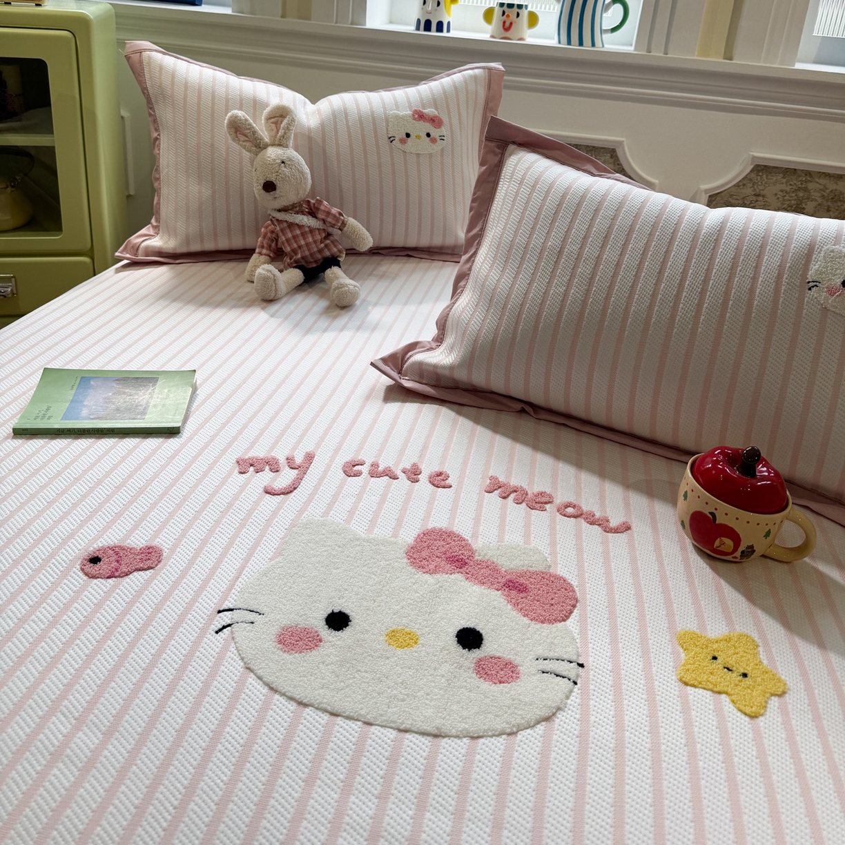 91家纺网 家纺一手货源 找家纺 （总）雅居纺家纺 2026春夏新款PE凉感提花绣花凉席席子