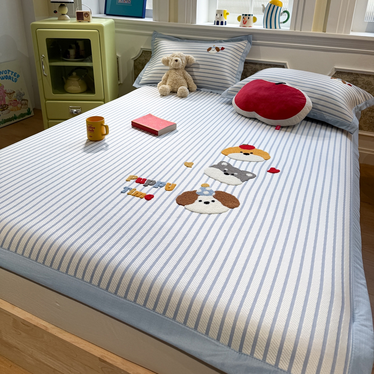 91家纺网 家纺一手货源 找家纺 （总）雅居纺家纺 2026春夏新款PE凉感提花绣花凉席席子