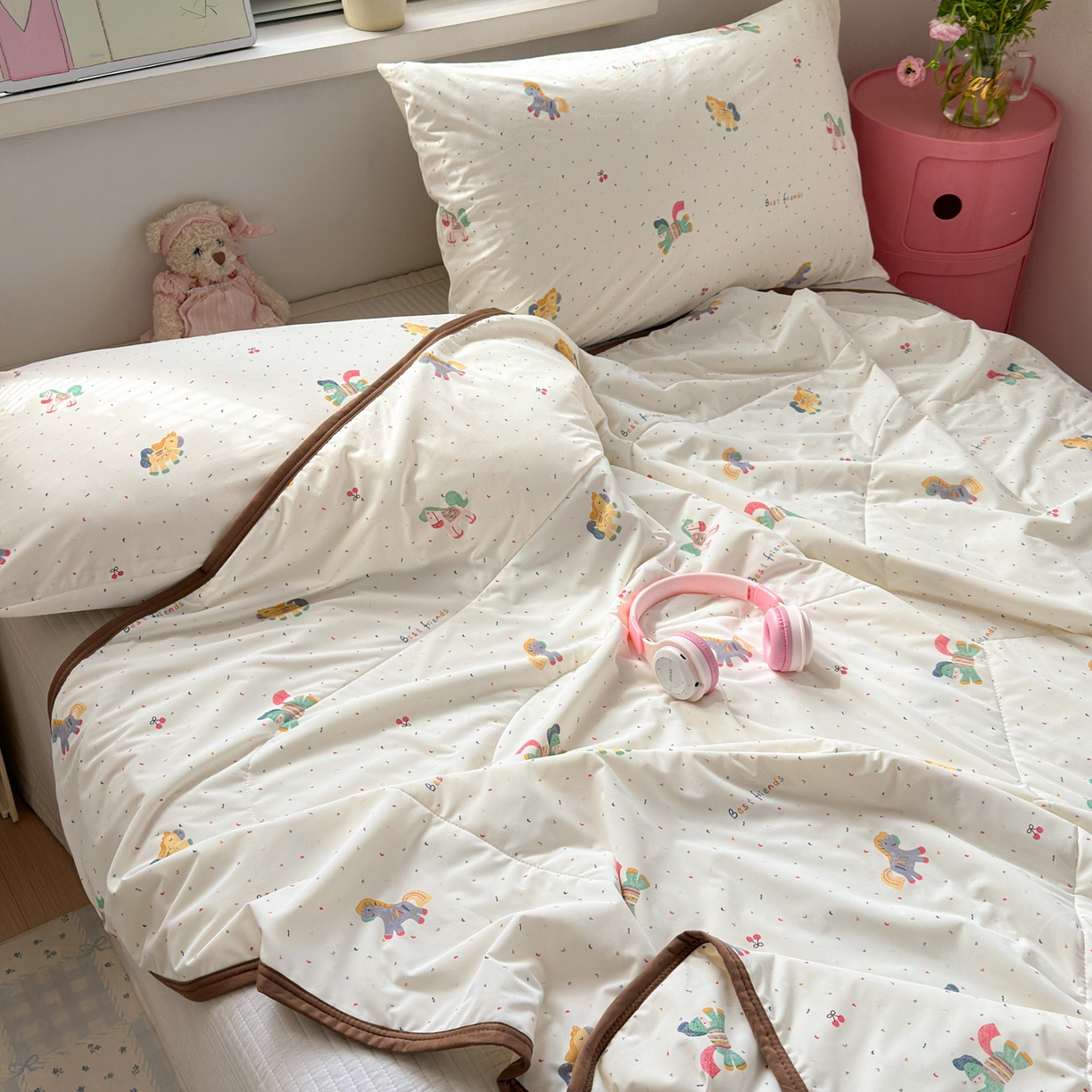 91家纺网 家纺一手货源 找家纺 （总）希诺家居 2026春夏新款仿锦氨小冰皮凉感夏被空调被