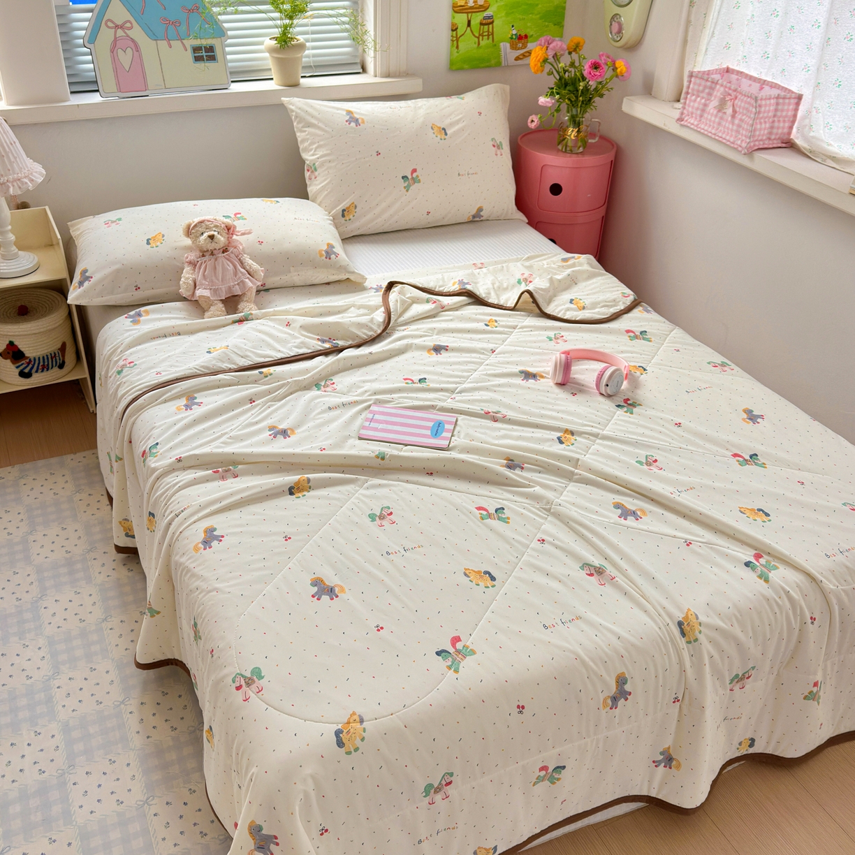 91家纺网 家纺一手货源 找家纺 （总）希诺家居 2026春夏新款仿锦氨小冰皮凉感夏被空调被