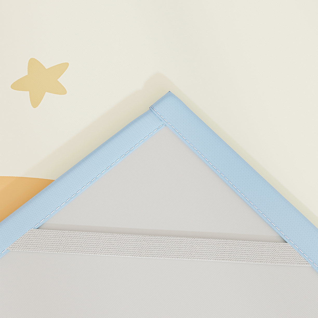 91家纺网 家纺一手货源 找家纺 奇丝雅 2026A类数码印花大版卡通冰丝凉席双人席可机洗学生宿舍空调软席三件套三明治网底 月亮熊