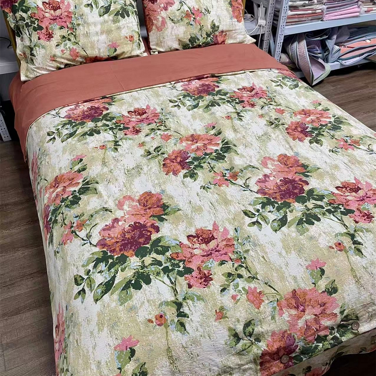 91家纺网 家纺一手货源 找家纺 （总）禧多家纺 2026新款双层纱四件套