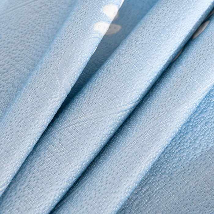 91家纺网 家纺一手货源 找家纺 畅畅家纺 2026新款提花面料530克PE凉感因子冰豆豆凉席床裙三件套 漫花-蓝