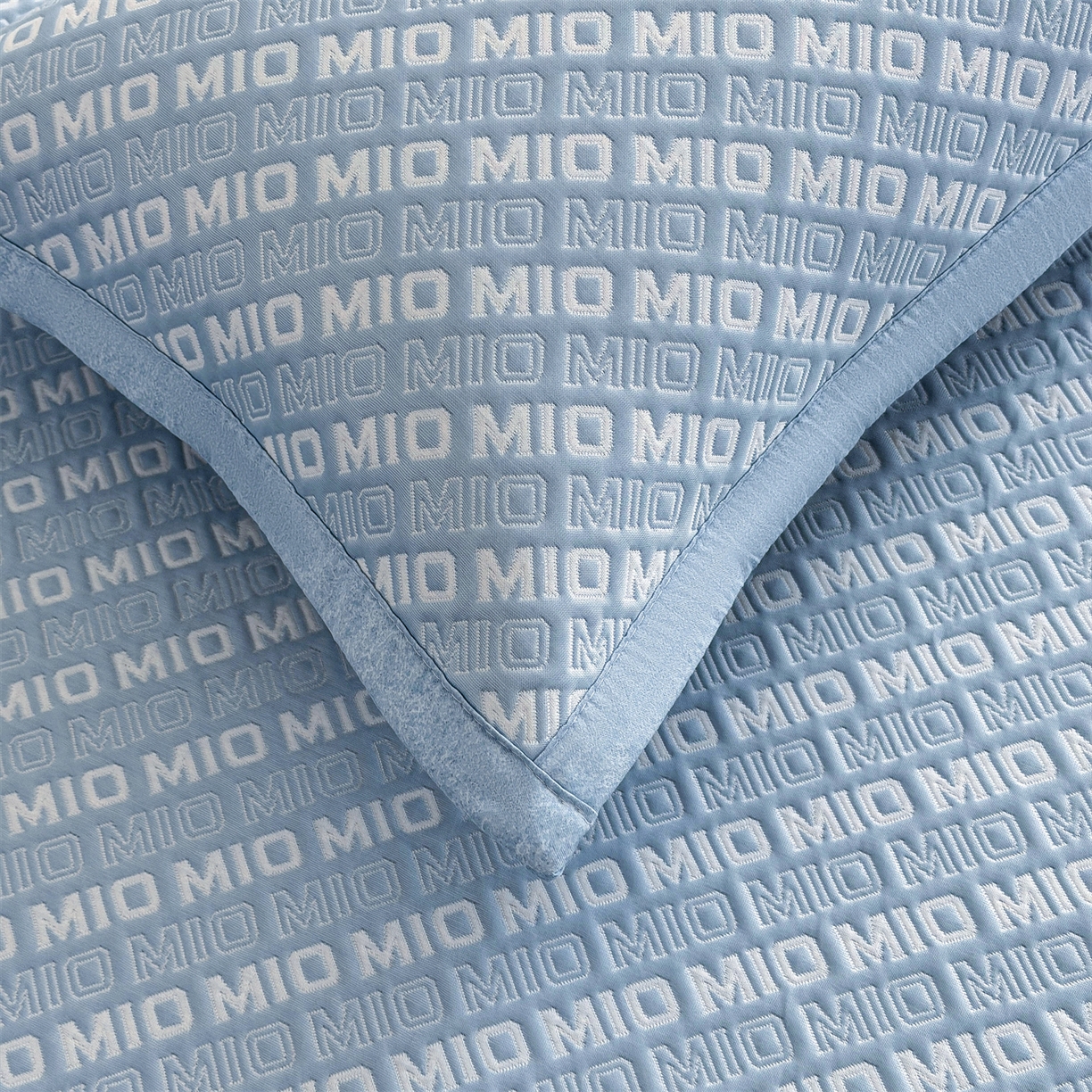 91家纺网 家纺一手货源 找家纺 慕木家纺 2026新款A类高端pe双面乙纶冰豆豆凉席摩登MIO系列（提供买家秀） 摩登MIO-蓝床席款