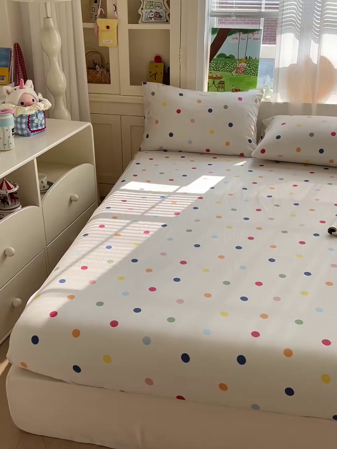 91家纺网 家纺一手货源 找家纺 （总）名兮家居 2026新款全棉纯棉A类卡通时尚风双层纱床笠单品床笠床笠单件