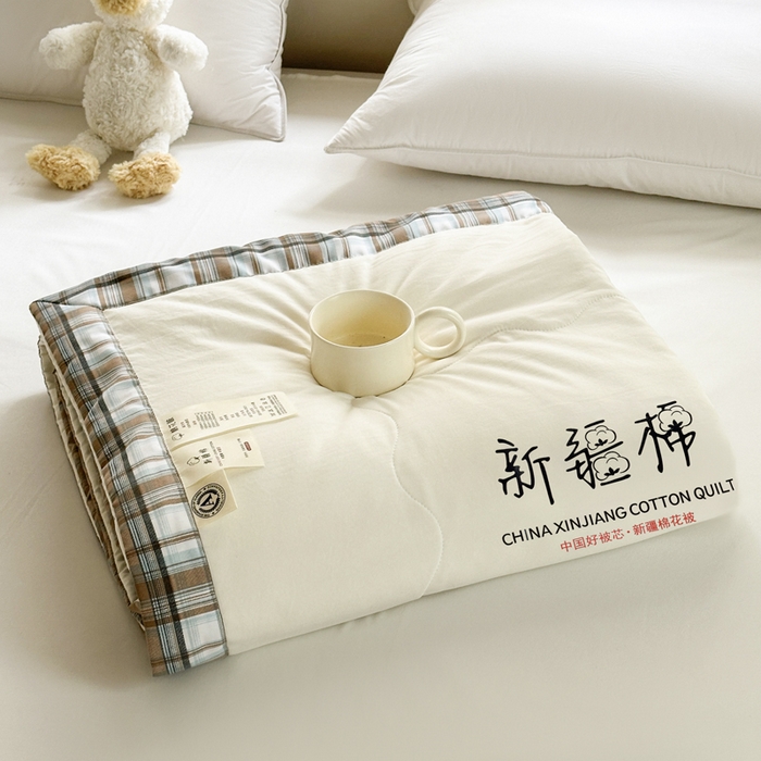 91家纺网 家纺一手货源 找家纺 （总）蓝雀翎 2026新款水洗棉100%棉花夏被夏凉被空调被包检测