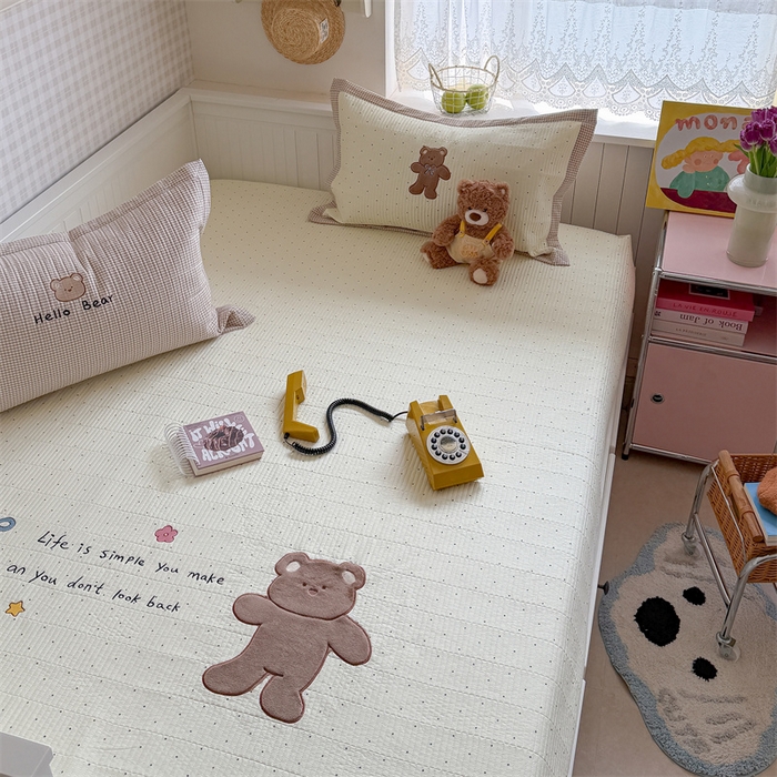 91家纺网 家纺一手货源 找家纺 （总）暖生活 2026新款工艺款全棉水洗棉床盖单品床盖床盖单件