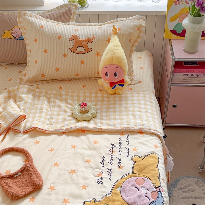 91家纺网 家纺一手货源 找家纺 （总）暖生活 2026新款工艺款全棉水洗棉床盖单品床盖床盖单件