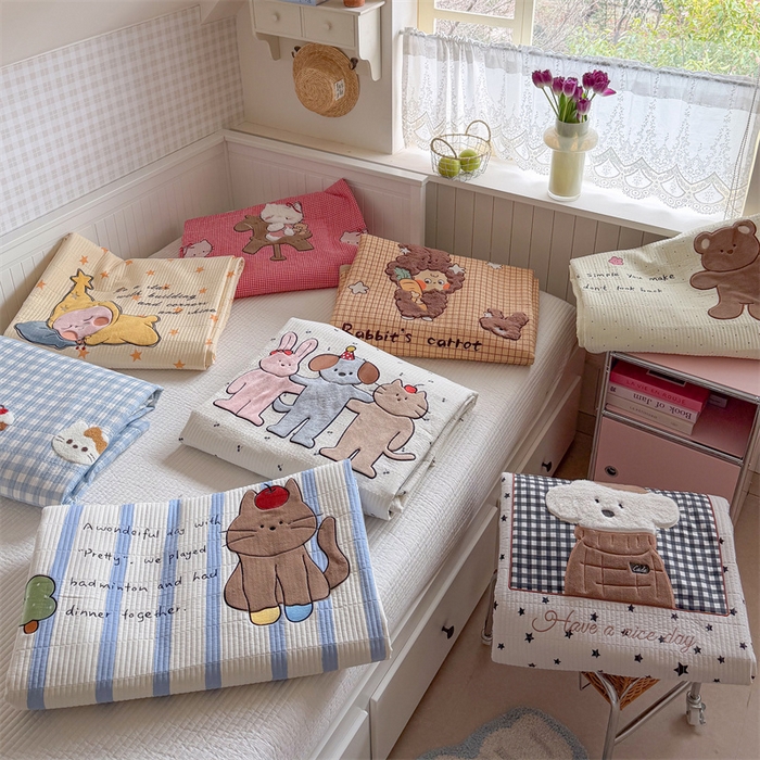 91家纺网 家纺一手货源 找家纺 暖生活 2026新款工艺款全棉水洗棉床盖单品床盖床盖单件 组合图仅做展示不可下单