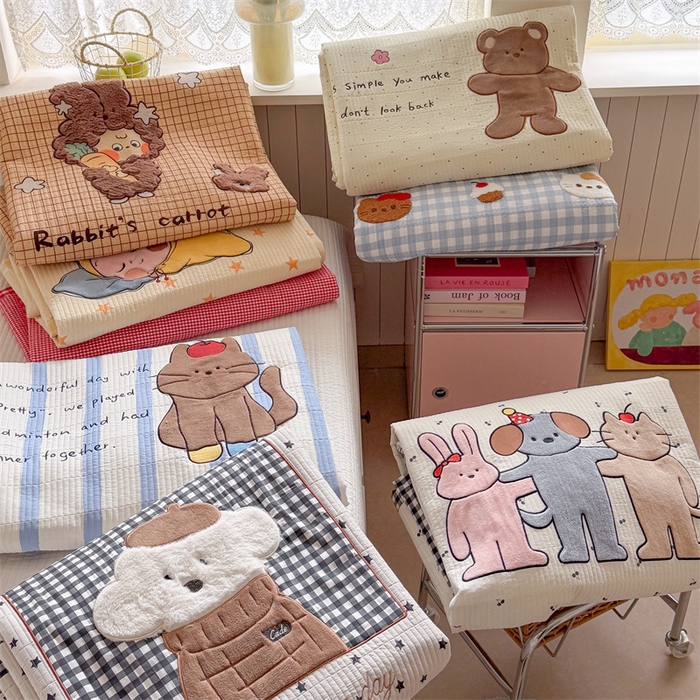 91家纺网 家纺一手货源 找家纺 暖生活 2026新款工艺款全棉水洗棉床盖单品床盖床盖单件 组合图仅做展示不可下单