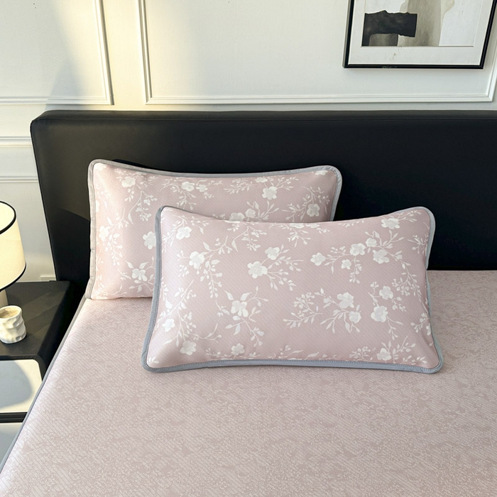 91家纺网 家纺一手货源 找家纺 （总）可恩欣 2026新款冰丝提花软床笠单品床笠床笠单件