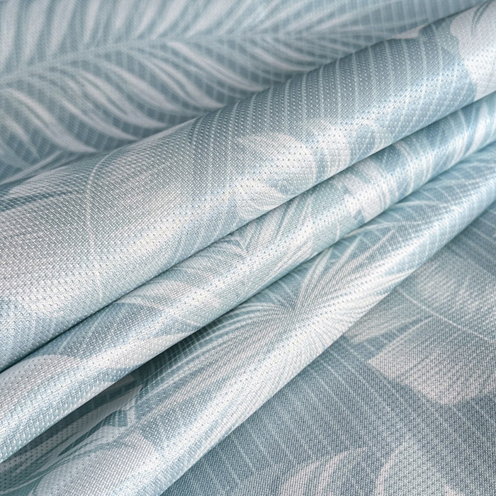 91家纺网 家纺一手货源 找家纺 可恩欣 2026新款冰丝提花软床笠单品床笠床笠单件 轻叶-蓝