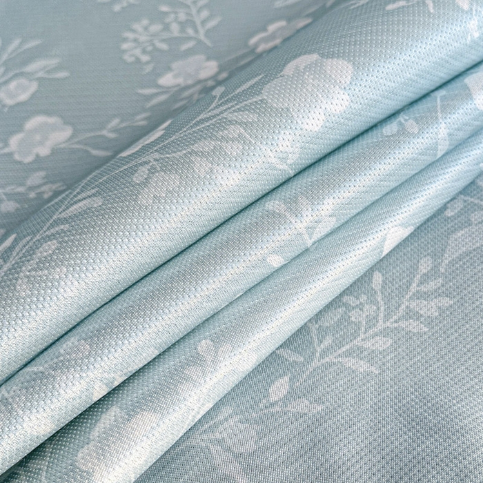 91家纺网 家纺一手货源 找家纺 可恩欣 2026新款冰丝提花软床笠单品床笠床笠单件 阑珊-蓝