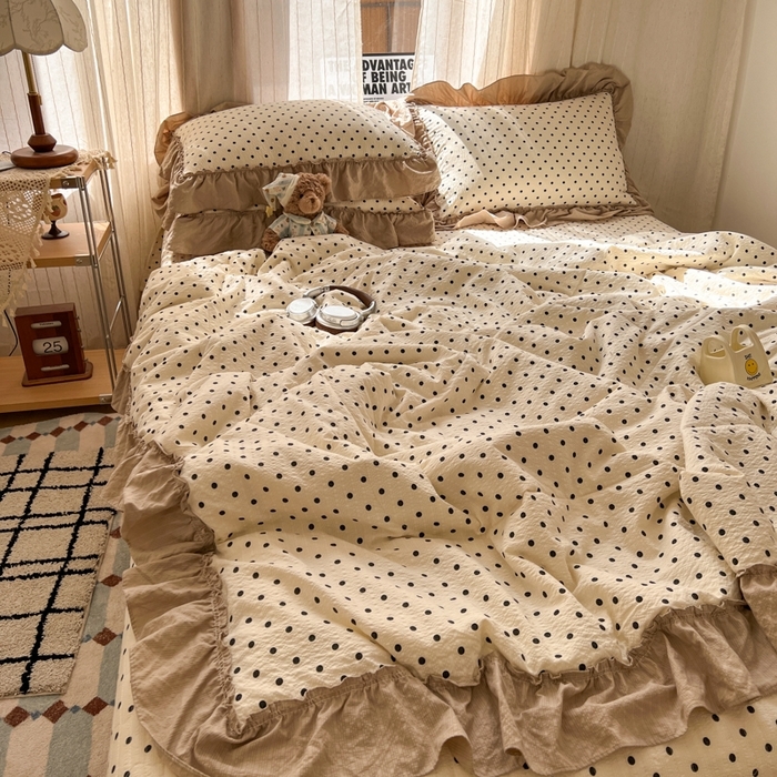 91家纺网 家纺一手货源 找家纺 （总）欧尚 2026新款床盖款花边夏被四件套