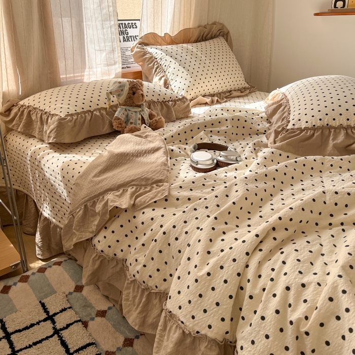 91家纺网 家纺一手货源 找家纺 （总）欧尚 2026新款床盖款花边夏被四件套