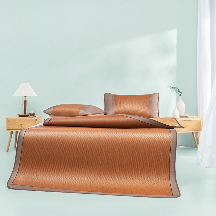 91家纺网 家纺一手货源 找家纺 （总）可恩欣 2026新款双面植物藤席凉席席子