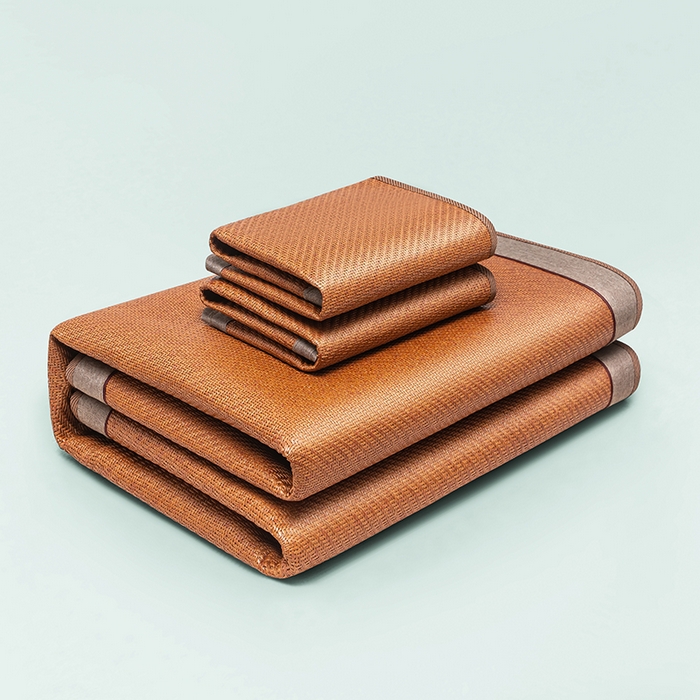 91家纺网 家纺一手货源 找家纺 可恩欣 2026新款双面植物藤席凉席席子 天然棕-平席款