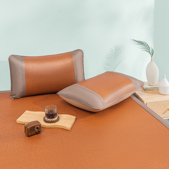 91家纺网 家纺一手货源 找家纺 可恩欣 2026新款双面植物藤席凉席席子 天然棕-床笠款