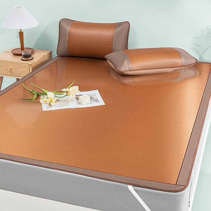 91家纺网 家纺一手货源 找家纺 可恩欣 2026新款双面植物藤席凉席席子 天然棕-平席款